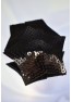 Paire de cache tétons adhésifs étoile pailletée sequin noir 