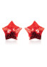 Paire de cache tétons adhésifs étoile pailletée sequin rouge 