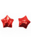Paire de cache tétons adhésifs étoile pailletée sequin rouge 