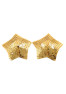 Paire de cache tétons adhésifs étoile pailletée sequin doré 
