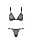 Wet Me 2 pieces lingerie set - Black