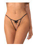 Selisme string ouvert noir