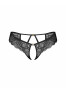 Divienne crotchless thong - Black