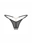 Oxaria string ouvert noir