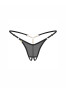 Oxaria crotchless thong - Black