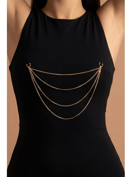 bijou pinces tétons avec 4 chainettes doré rose 
