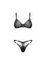 Olianna 2 pieces lingerie set - Black