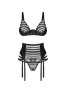 Lune Bellis 3 pieces open set set - Black