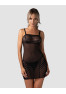 Lune Bellis chemise and thong - Black