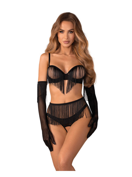 Rossay ensemble ouvert 4 pièces - Noir