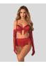 Rossay ensemble ouvert 4 pièces - Rouge