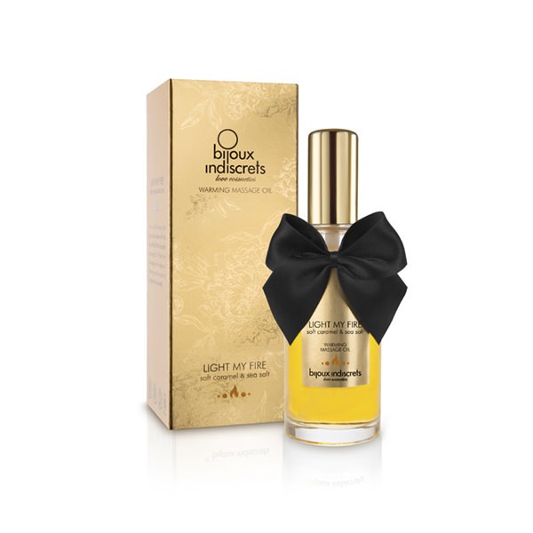 Huile de massage embrassable Chauffante - Caramel Doux — Bijoux Indiscrets, sélection SENVÉLYA