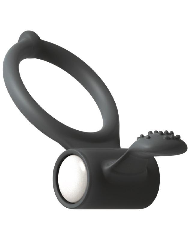 Cockring Vibrant Dorcel Power Clit - Noir
