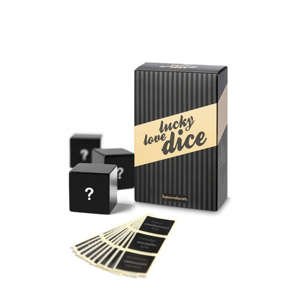 Dés Lucky Love Personnalisables — Bijoux Indiscrets, sélection SENVÉLYA
