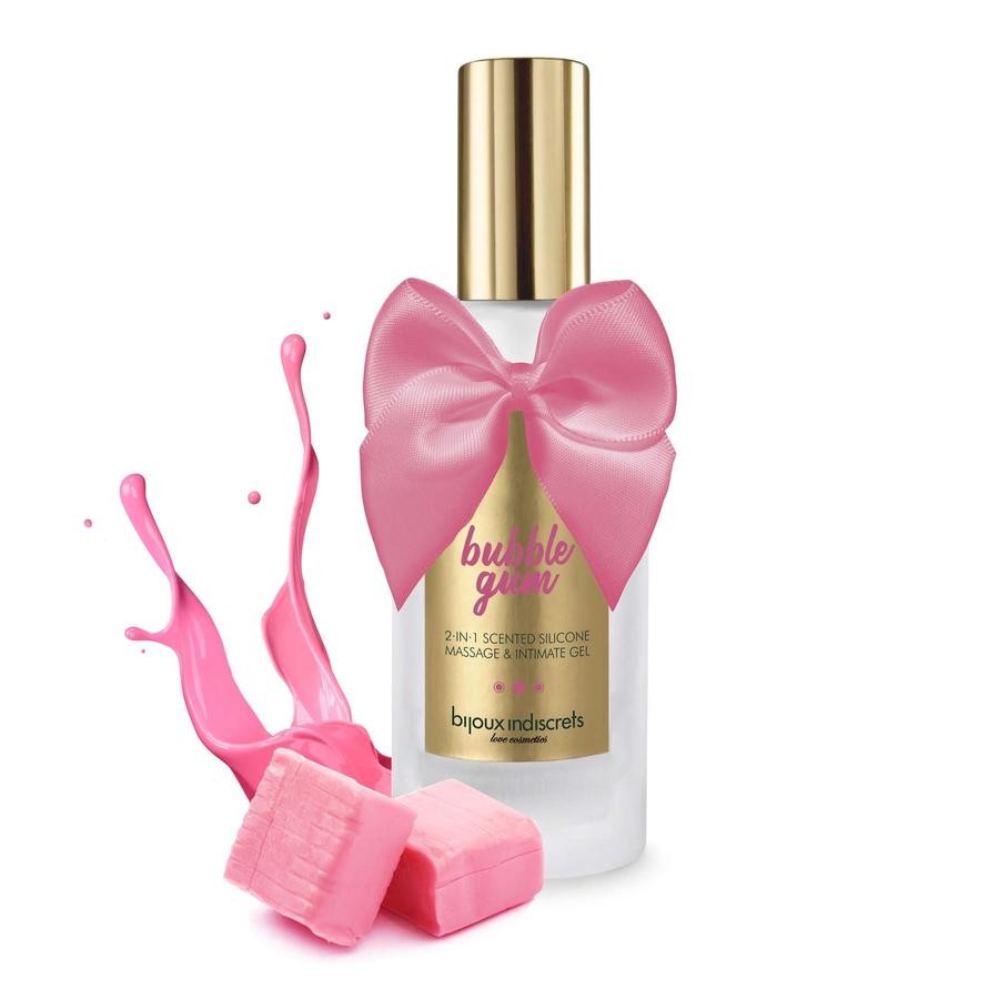 Gel 2 en 1 Intime et massage silicone - Bubble gum - 100 ml — Bijoux Indiscrets, sélection SENVÉLYA