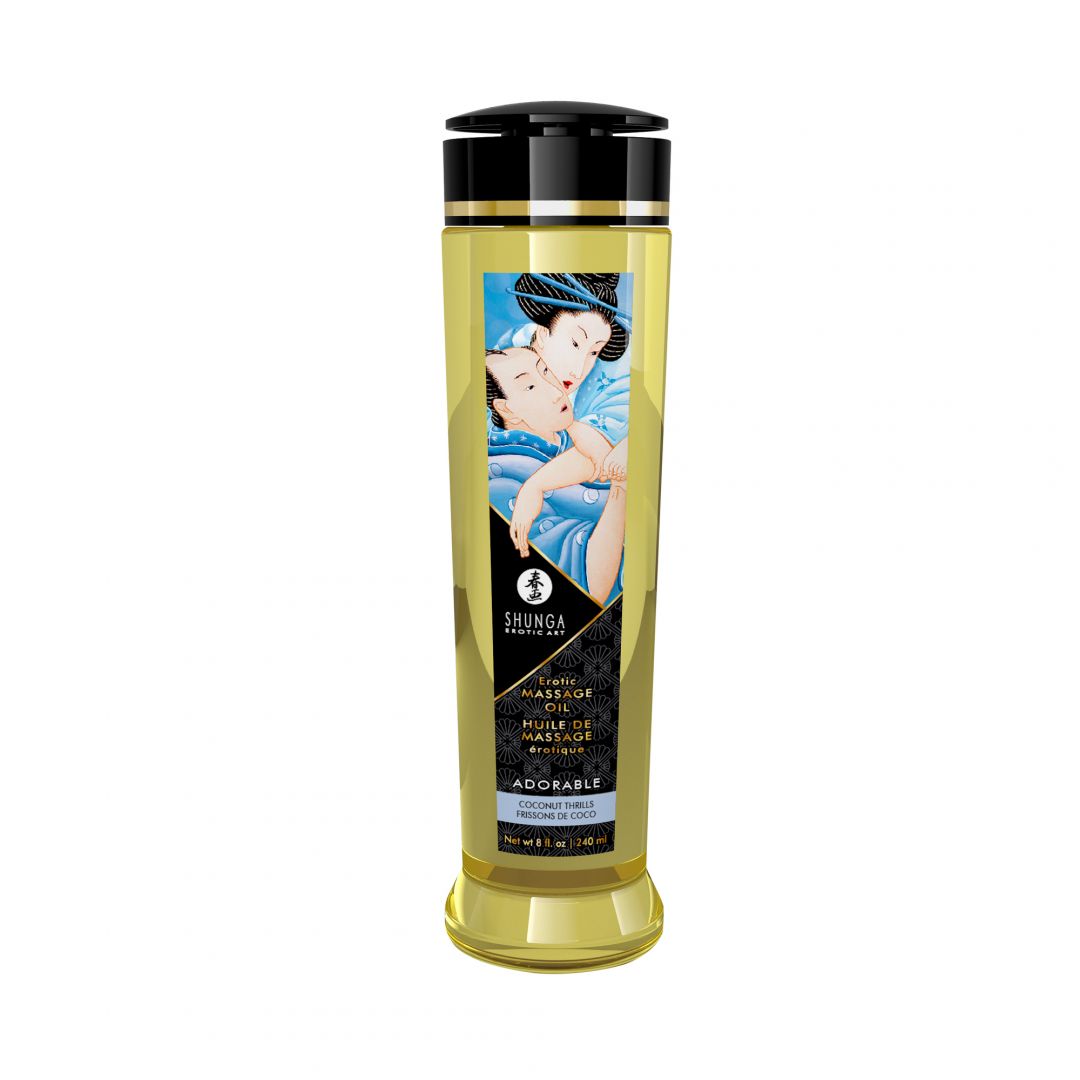 Erotic massage oil - Adorable - Coconut chips - 240 ml