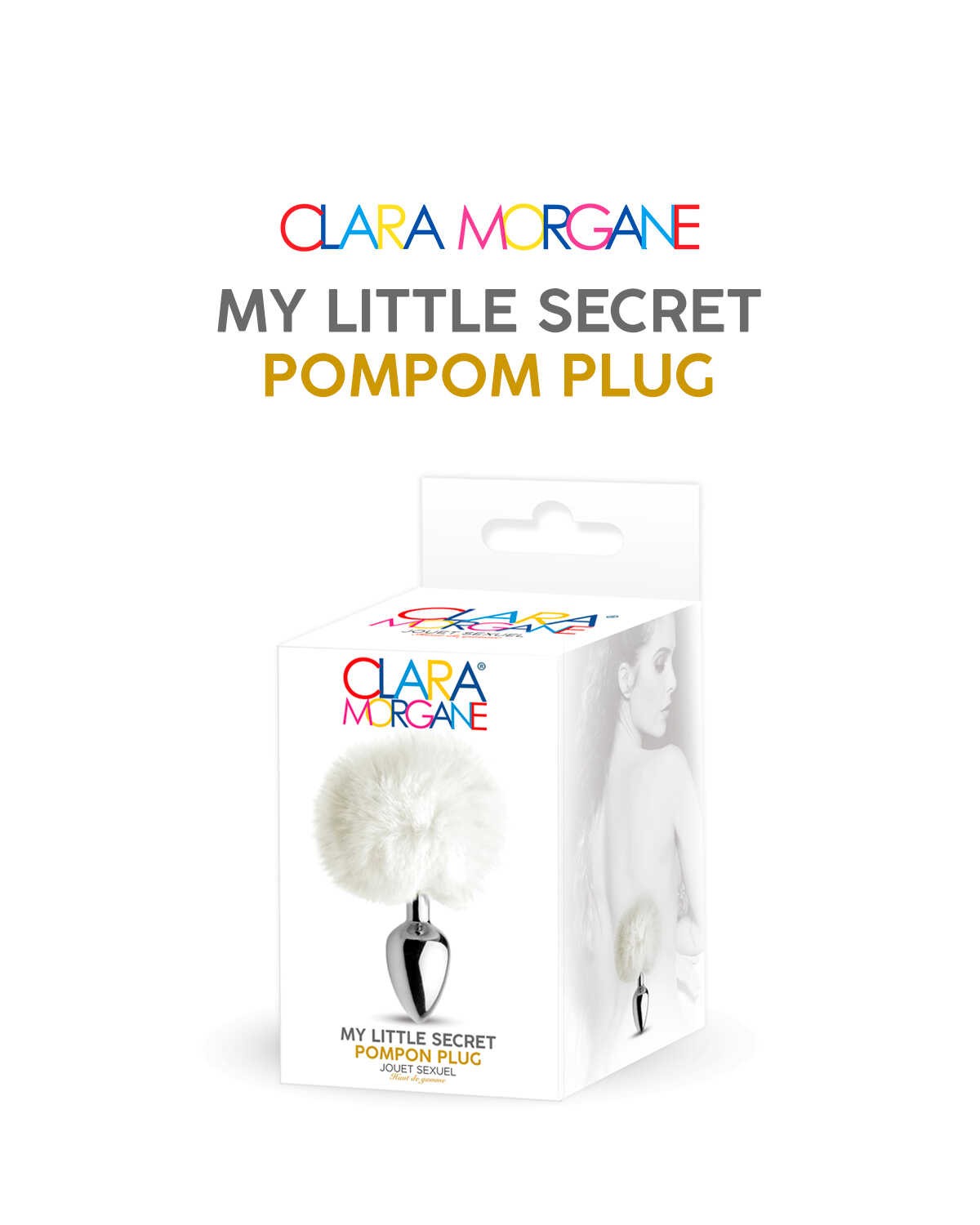 My little secret pompom plug - blanc — Clara Morgane, sélection SENVÉLYA