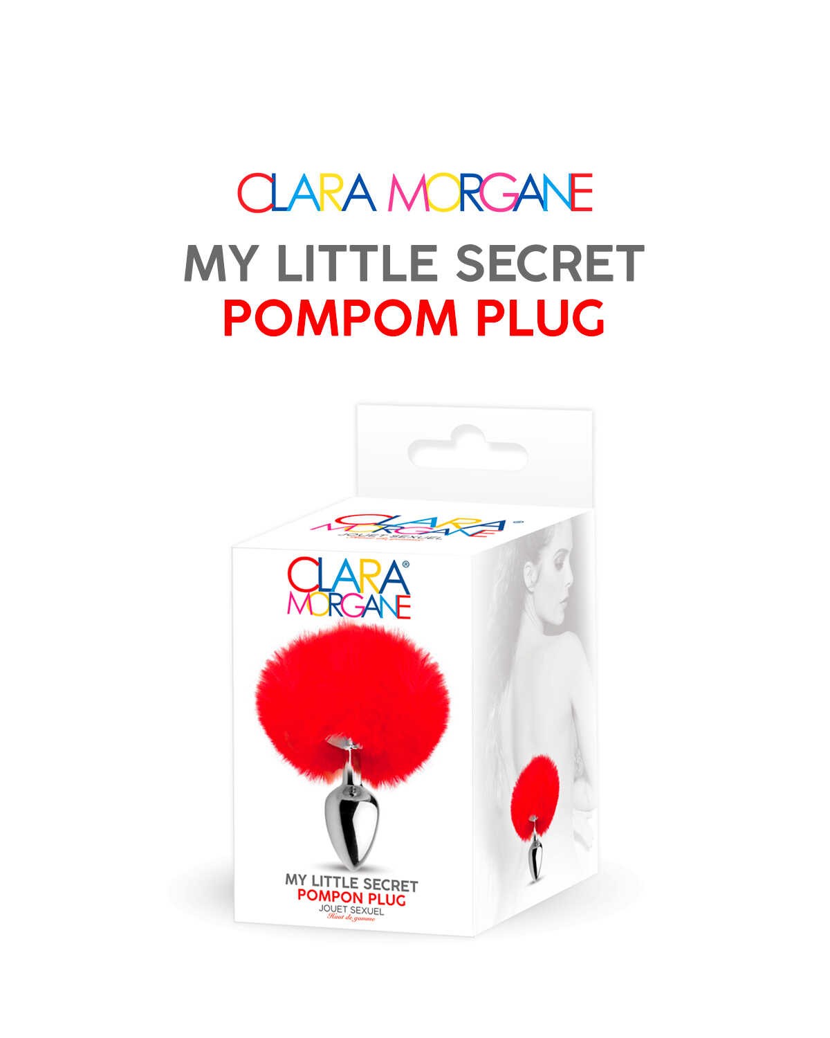 My little secret pompom plug - rouge — Clara Morgane, sélection SENVÉLYA