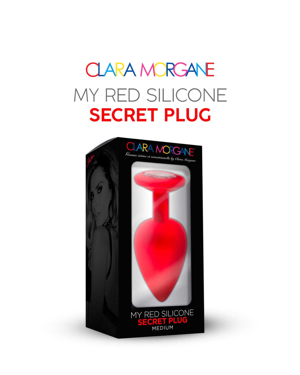 My red silicone secret plug medium — Clara Morgane, sélection SENVÉLYA