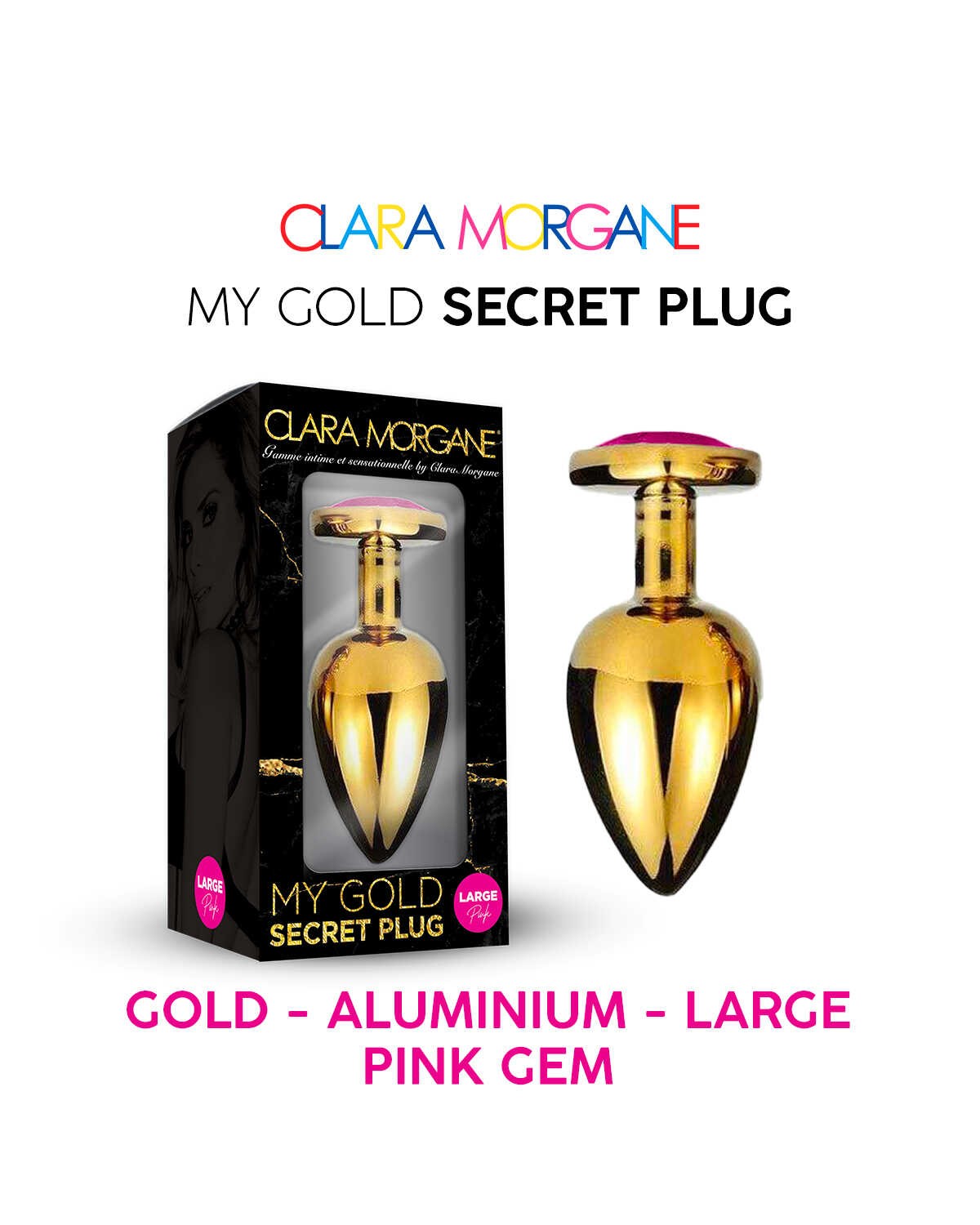My Gold Secret Plug - Rose — Clara Morgane, sélection SENVÉLYA
