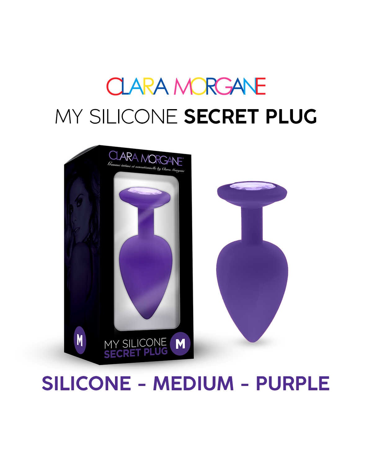 My Silicone Secret Plug - Purple — Clara Morgane, sélection SENVÉLYA