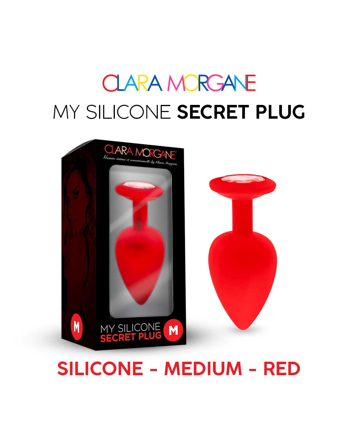 My Silicone Secret Plug - Rouge — Clara Morgane, sélection SENVÉLYA