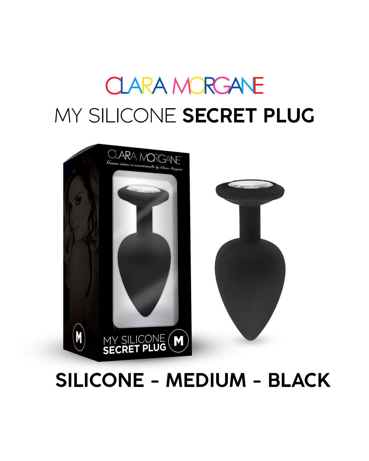 My Silicone Secret Plug - Noir — Clara Morgane, sélection SENVÉLYA