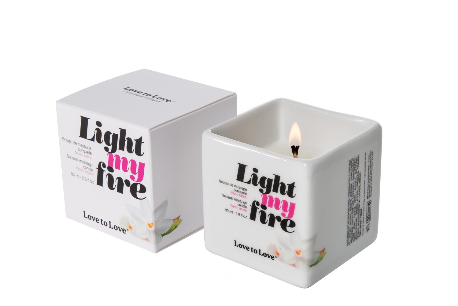 Licht Mijn Vuur Musc White 80ML