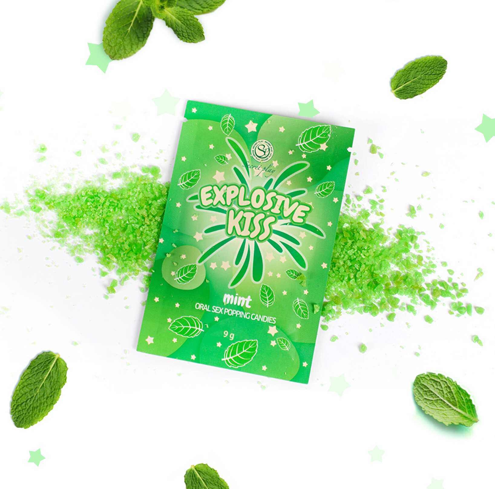 Mint sparkling candy