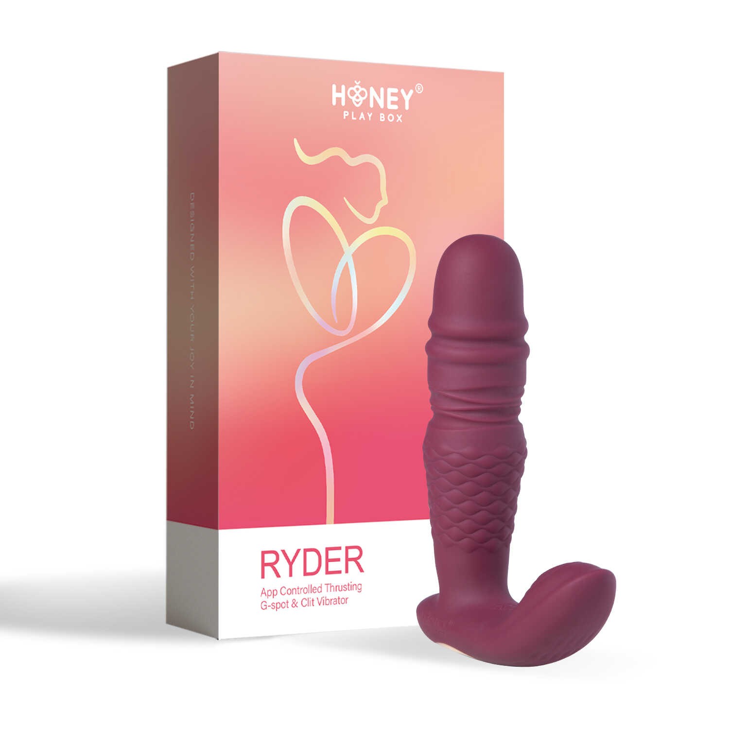 Ryder - Vibromasseur et va et vient double stimulation avec application — Honey Play box, sélection SENVÉLYA
