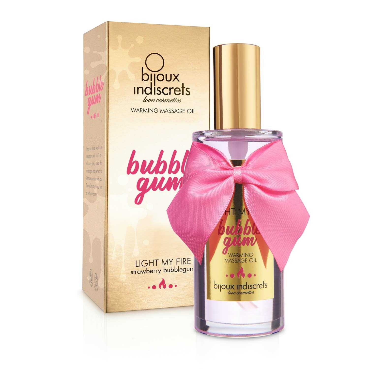 Light my fire - Bubblegum huile de massage chauffante — Bijoux Indiscrets, sélection SENVÉLYA
