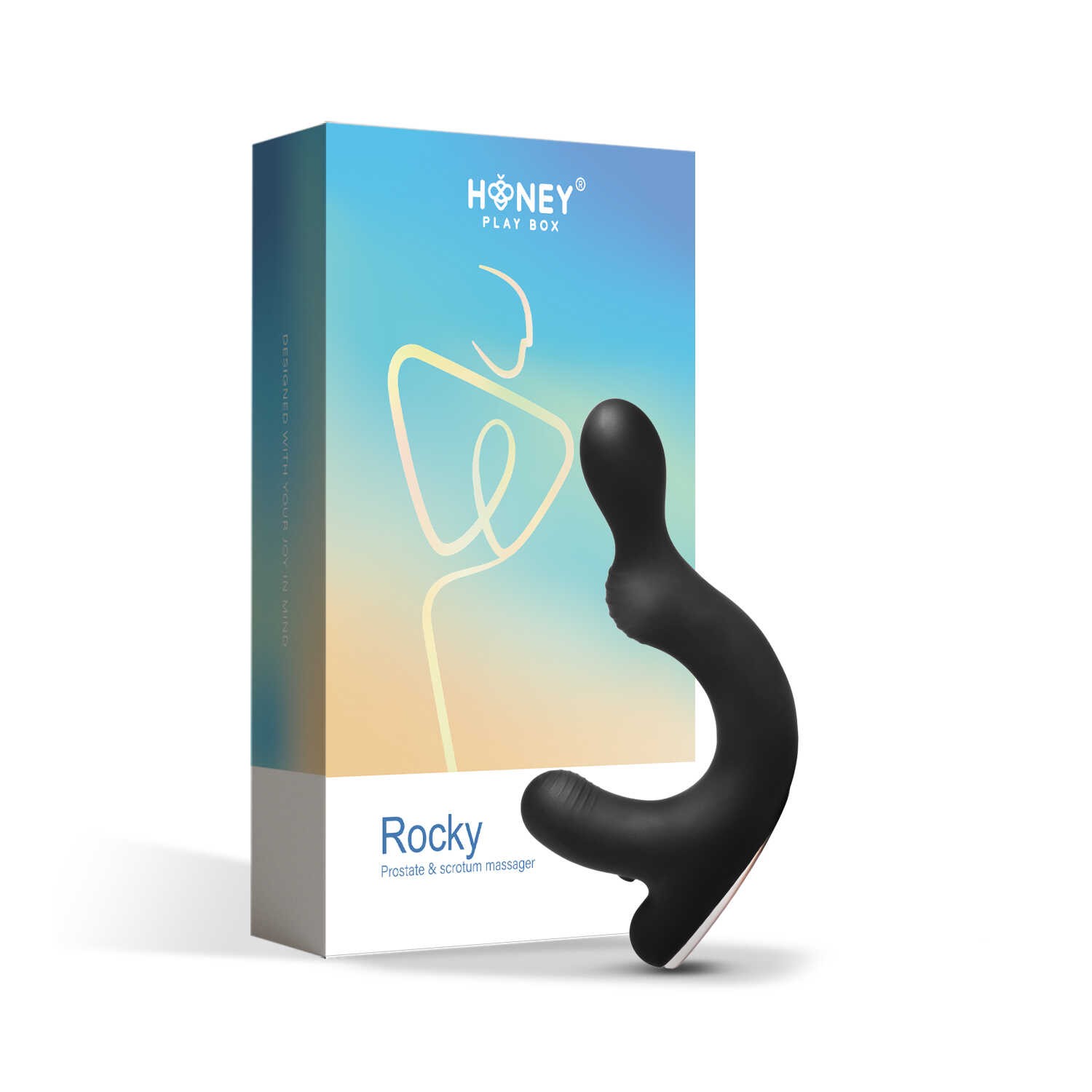 Rocky - vibromasseur pour la prostate et le scrotum - Noir — Honey Play box, sélection SENVÉLYA