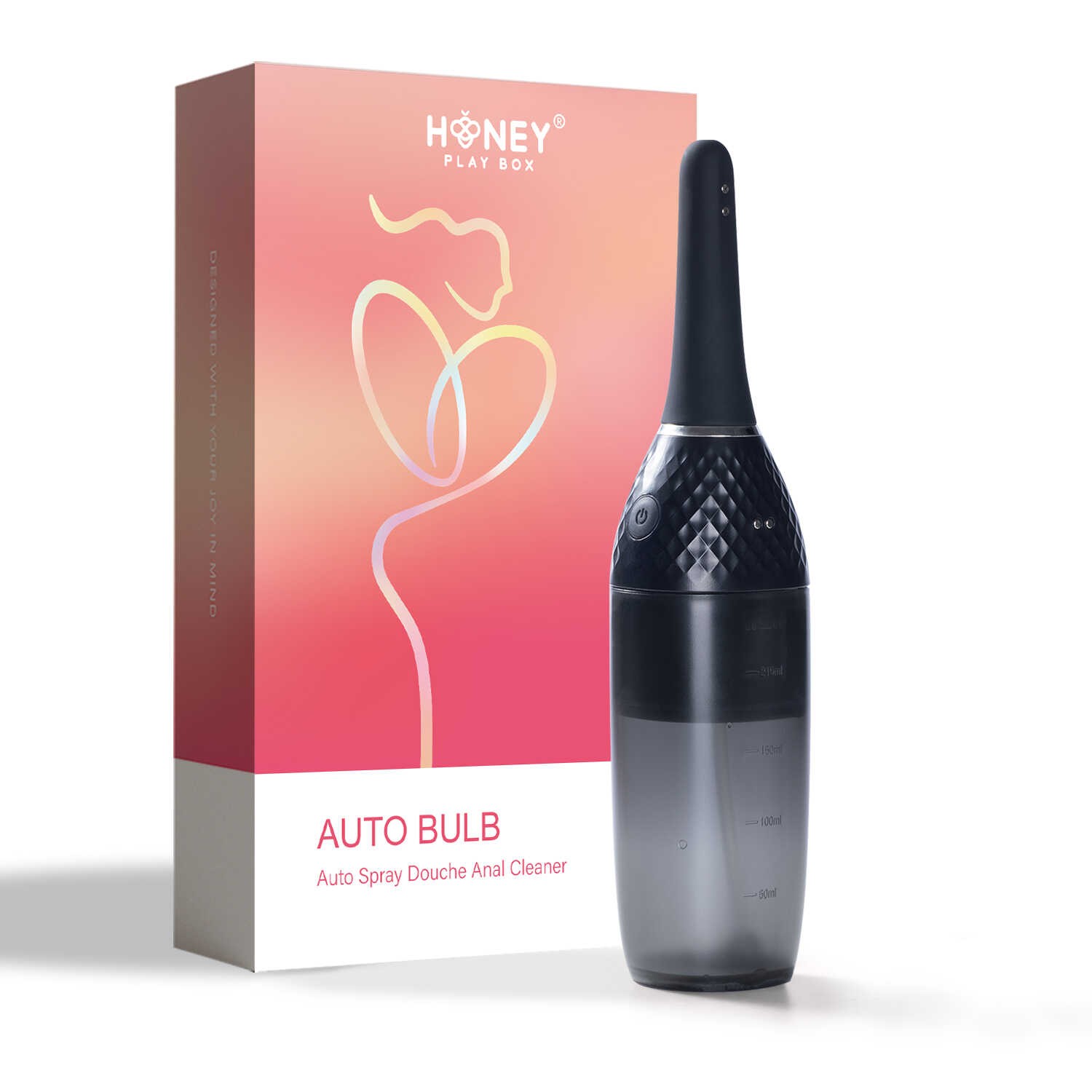 Auto Bulb - Nettoyeur anal automatique - Noir — Honey Play box, sélection SENVÉLYA
