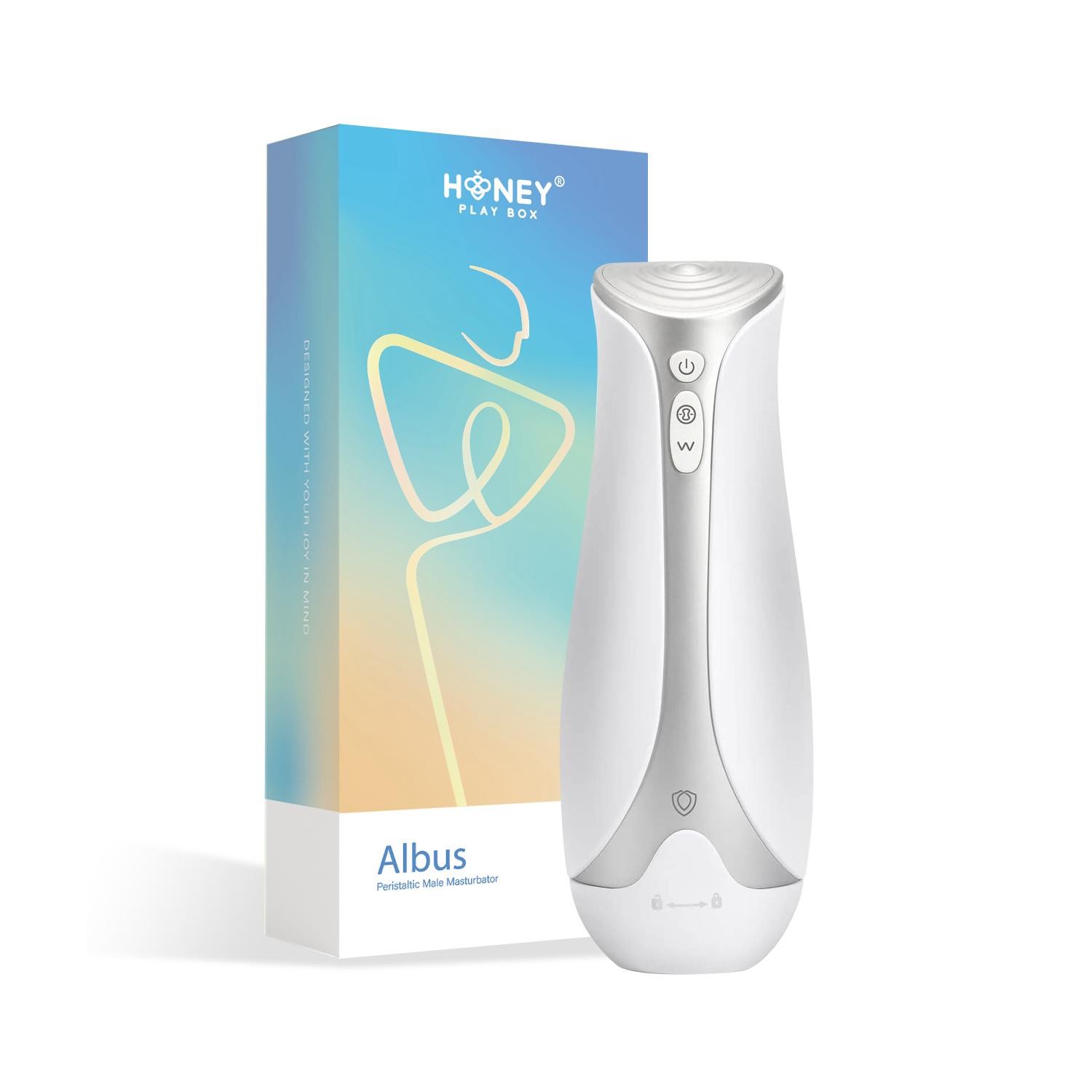 Albus masturbateur gonflable et aspirant - Blanc — Honey Play box, sélection SENVÉLYA