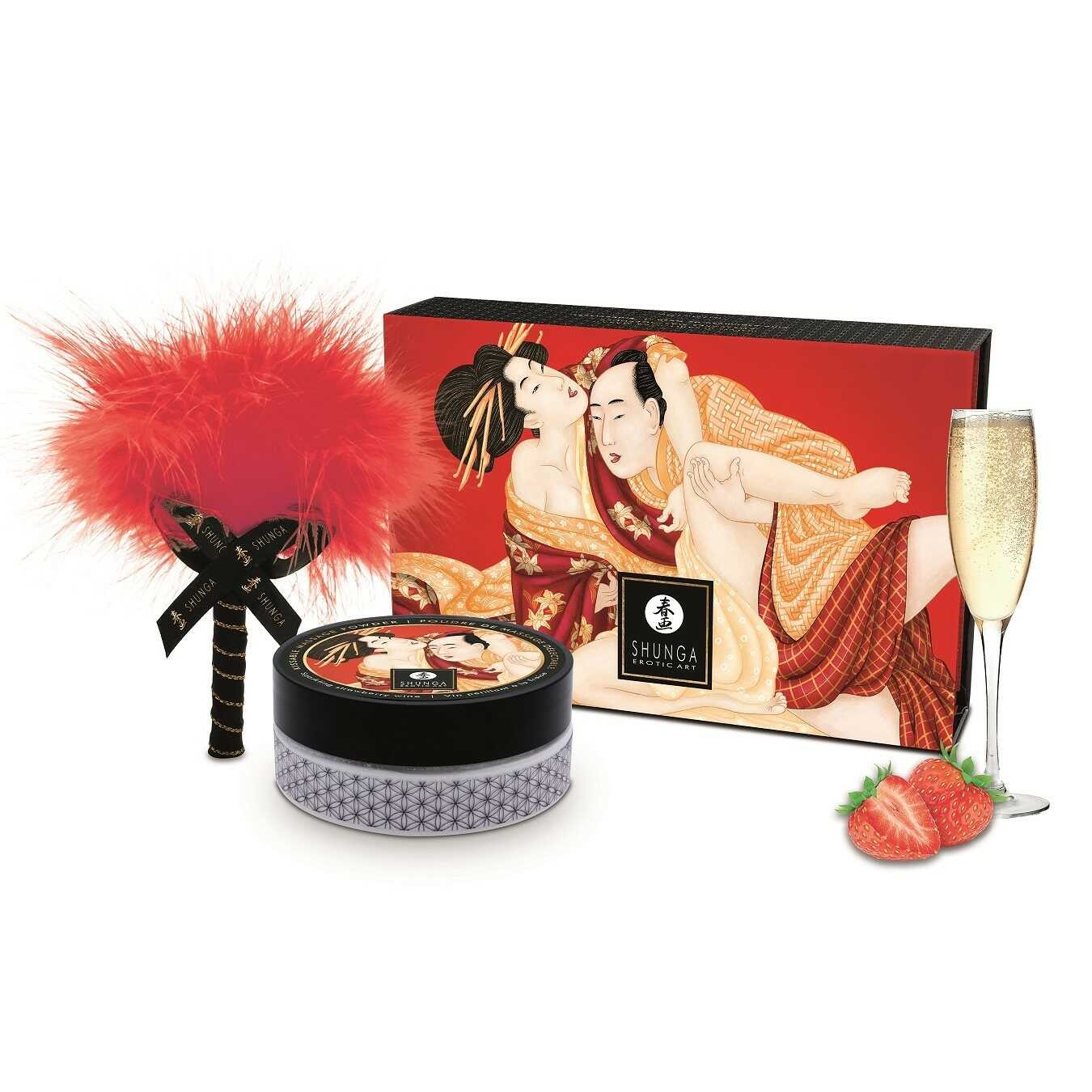 Deleectable Massagepulver - Erdbeere und Champagner