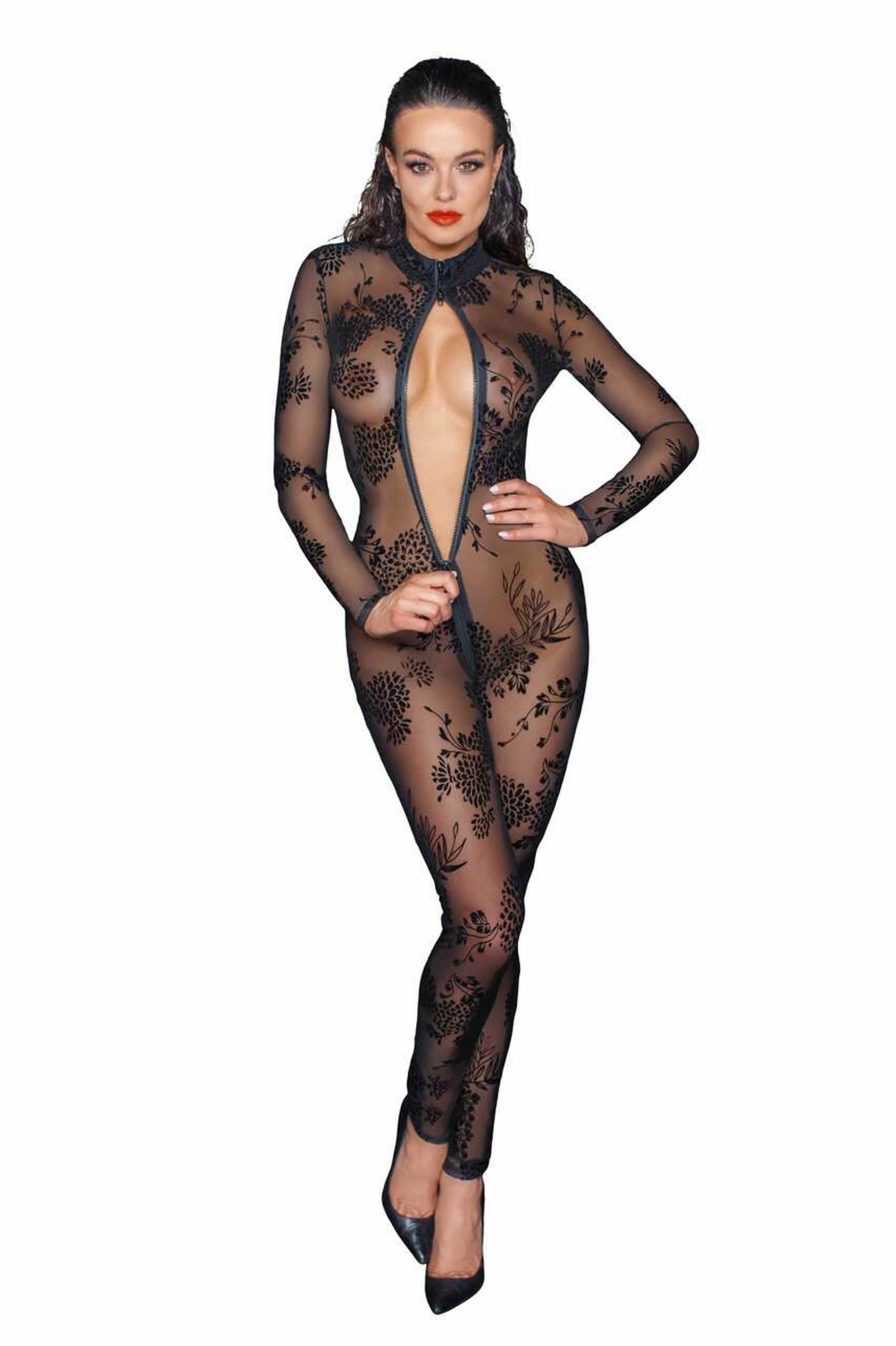 Teaglaim F237 Long tulle le zipper 3-bhealach