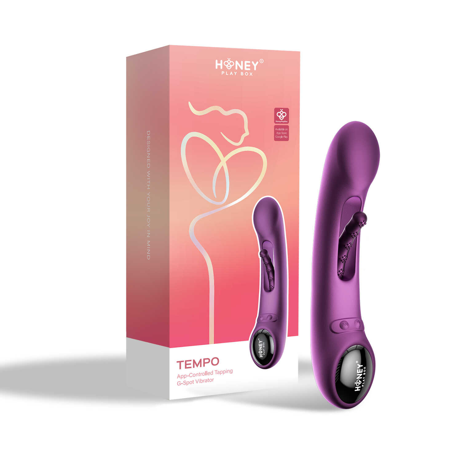 Tempo vibromasseur G-spot avec capteurs de pression et application — Honey Play box, sélection SENVÉLYA