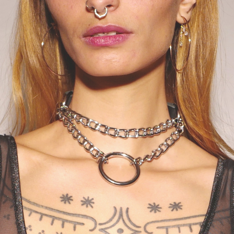 Collier étrangleur Silver — The Sinners, sélection SENVÉLYA