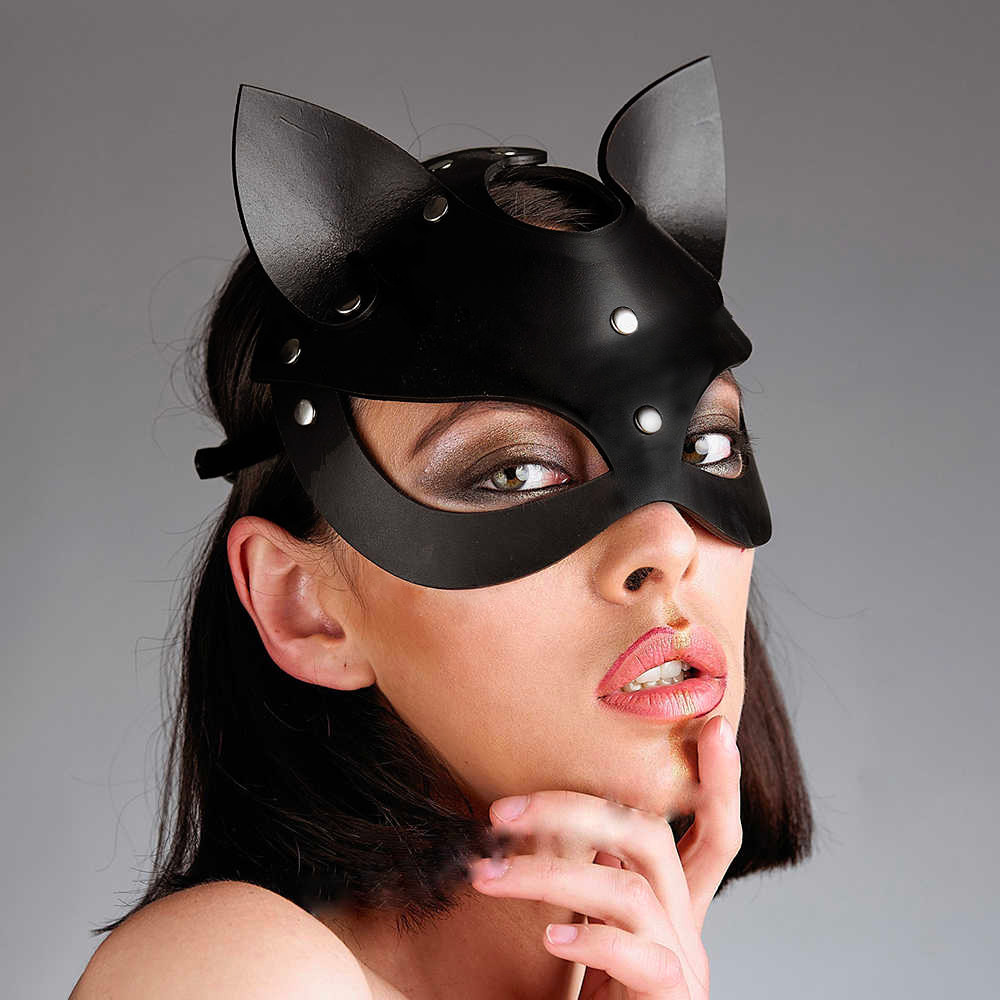 Masque Catwoman Cuir Noir — The Sinners, sélection SENVÉLYA