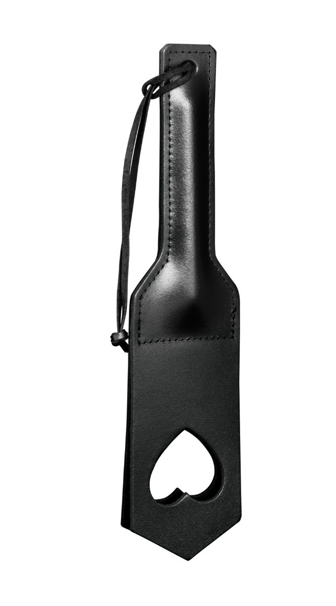 Paddle en Cuir Cœur Noir — The Sinners, sélection SENVÉLYA