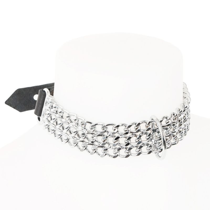 Collier Chaines cuir noir — The Sinners, sélection SENVÉLYA