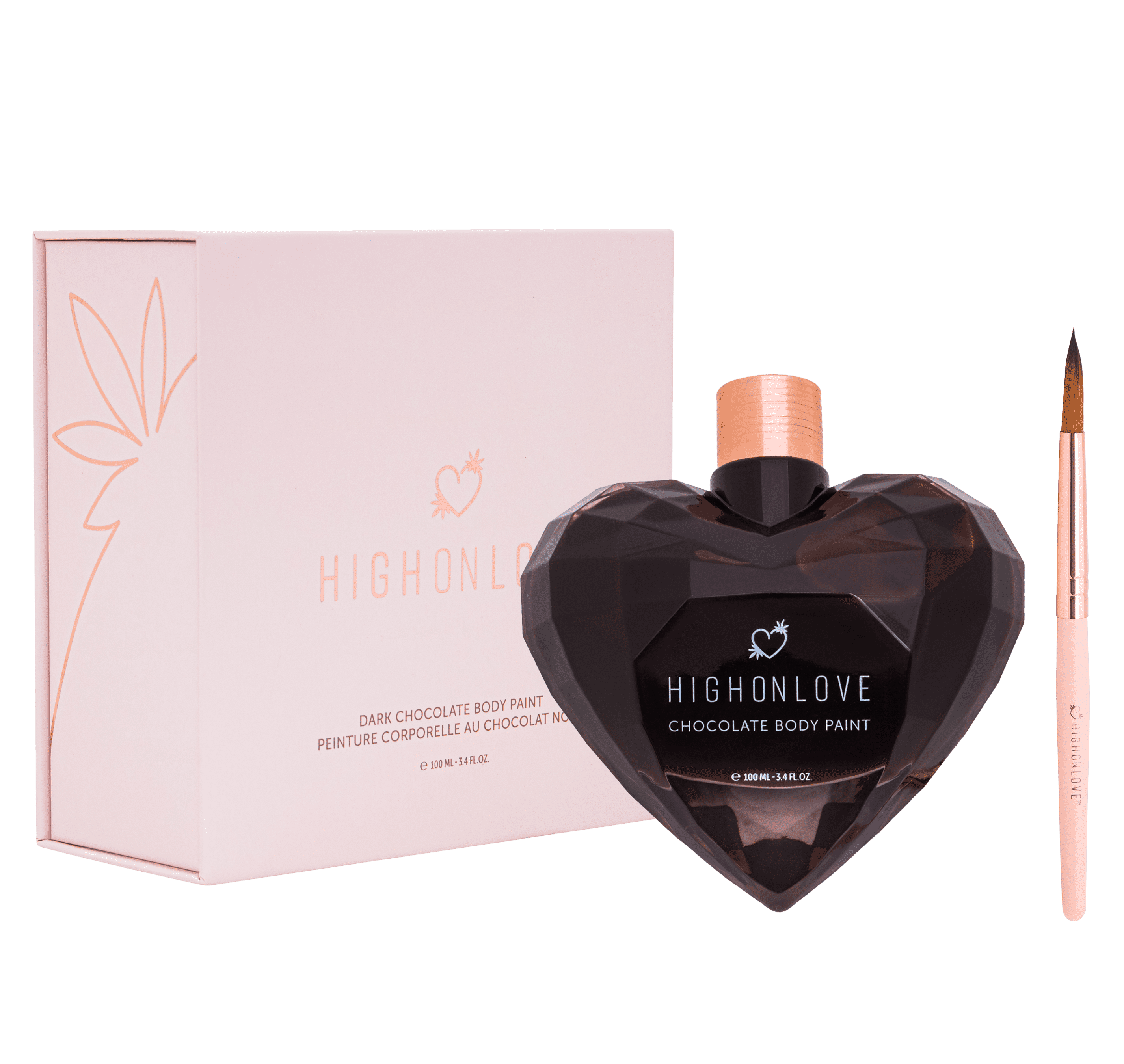 Peinture corporelle végétalienne au chocolat noir - 100 ml — High On Love, sélection SENVÉLYA