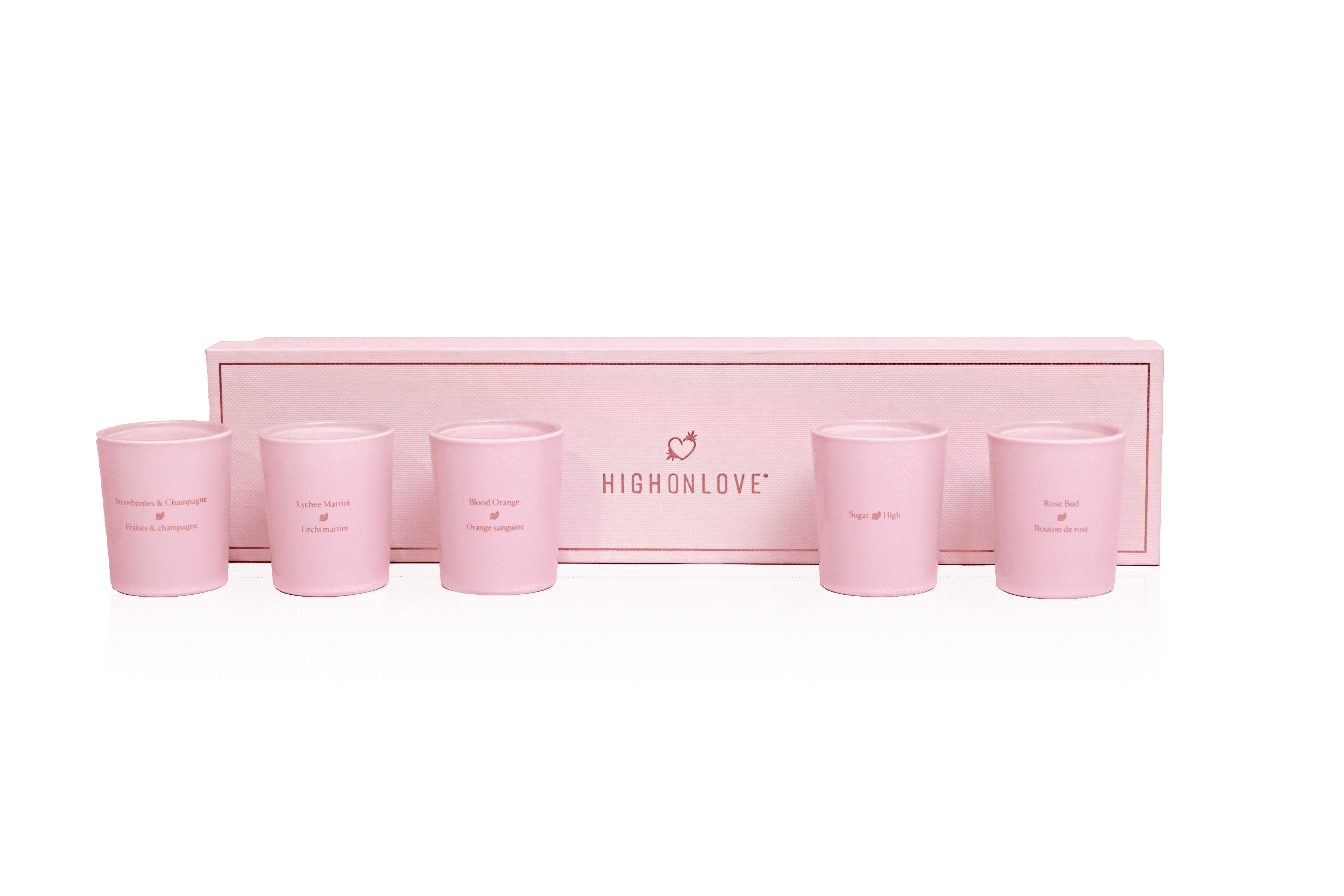 Collection de minis bougies pour massage