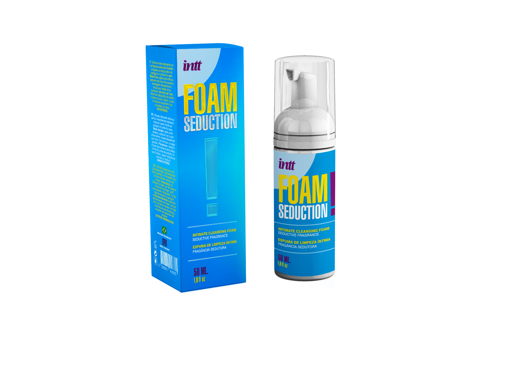 Foam Seduction ! Mousse de nettoyage intime — INTT Cosmétiques, sélection SENVÉLYA