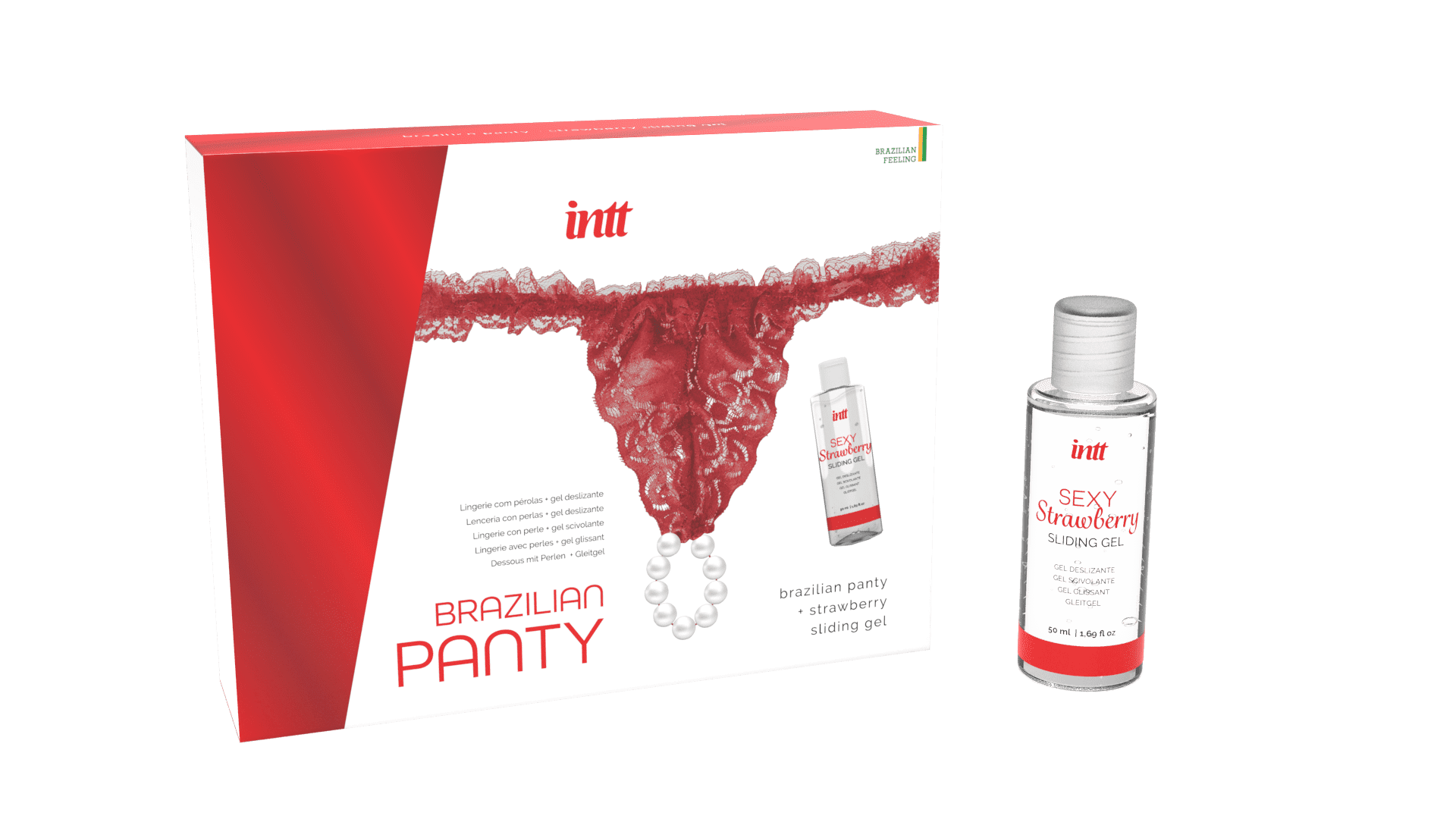 Red brazilian panty - String et lubrifiant — INTT Cosmétiques, sélection SENVÉLYA