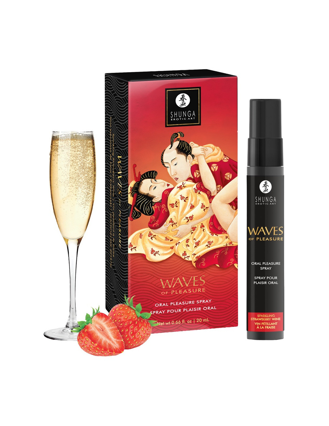 Waves of pleasure - Spray for oral pleasure - Strawberry sparkling wine